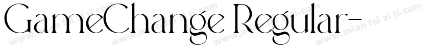 GameChange Regular字体转换